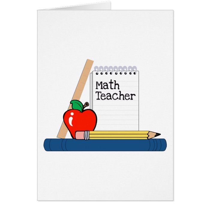 Math Teacher (Notebook) Card | Zazzle