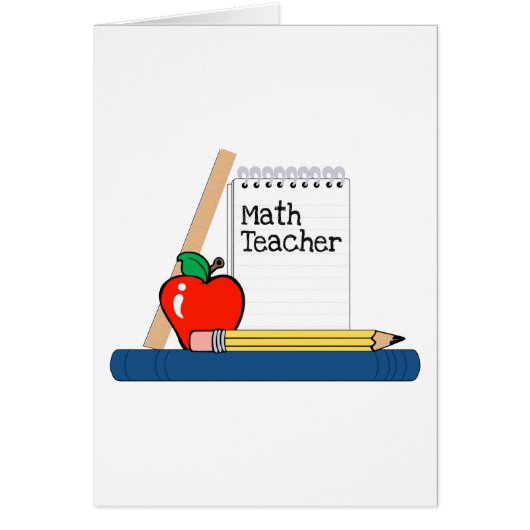 Math Teacher (Notebook) Cards (Front)