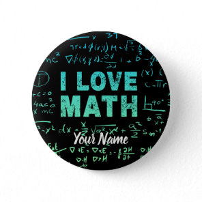 Math Teacher Or Mathematics Professor And Student Button