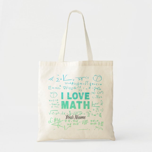 Math Teacher Or Mathematics Professor And Student Tote Bag (Front)