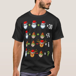 Math Teacher Order of Operations Quiz Christmas Ge T-Shirt