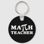 Math Teacher Pi Keychain at Zazzle