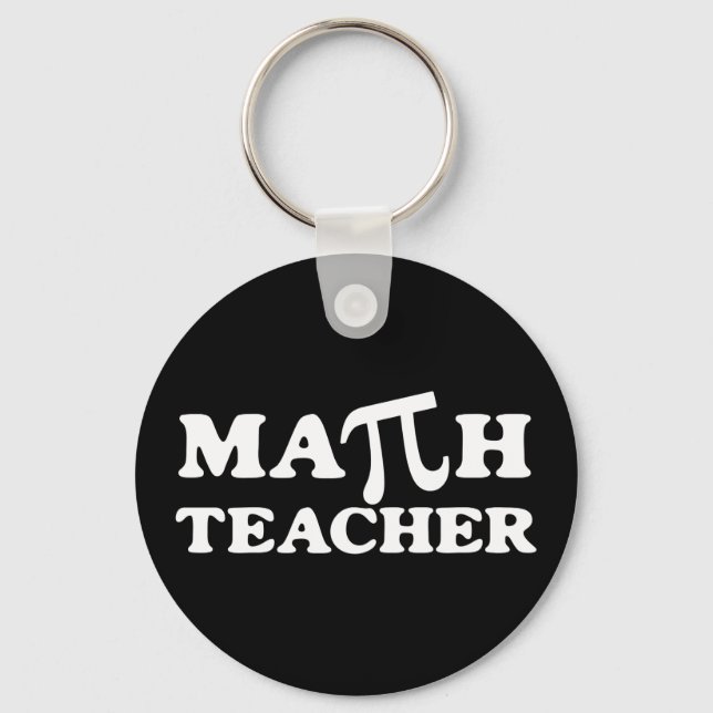 Math Teacher PI Keychain (Front)