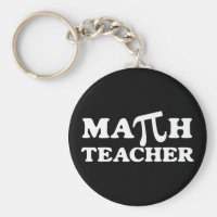 Math Teacher PI Keychain