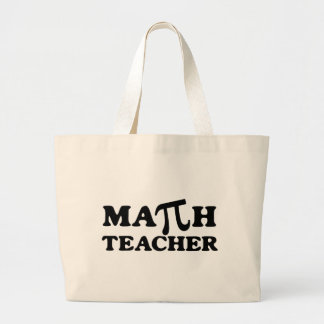 Math Teacher PI Large Tote Bag