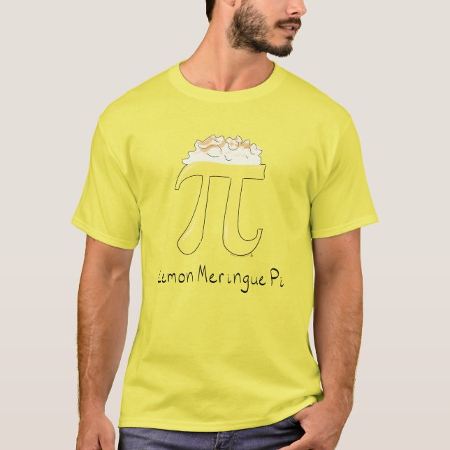 Math Teacher Pi Symbol Cute Lemon Meringue T-Shirt (Front)