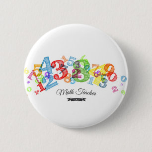 Math Teacher Pinback Button