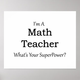 Math Teacher Posters | Zazzle