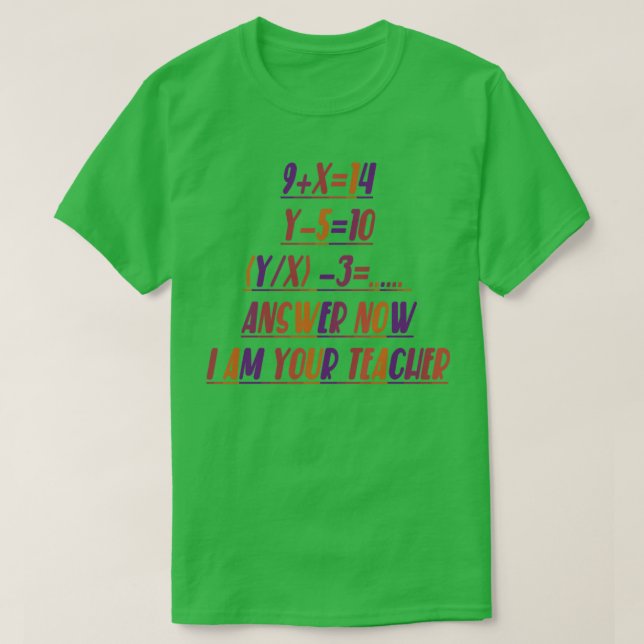 Math Teacher Problem Solver s  T-Shirt (Design Front)