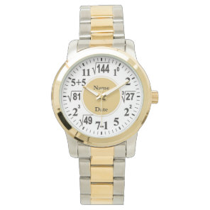 Math Teacher Retirement Gift Commemorative Watch