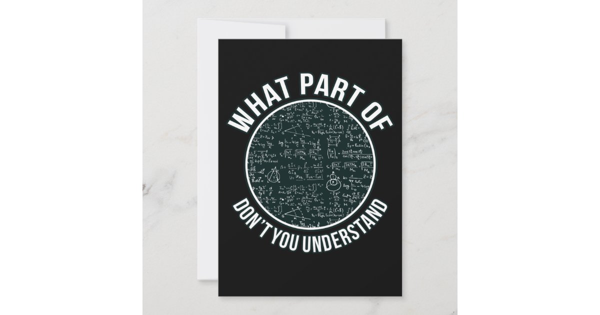 Math Teacher Sarcasm Mathematics Maths Student Thank You Card | Zazzle