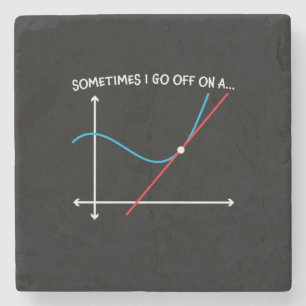 Math Teacher Sometimes I Go Off Stone Coaster