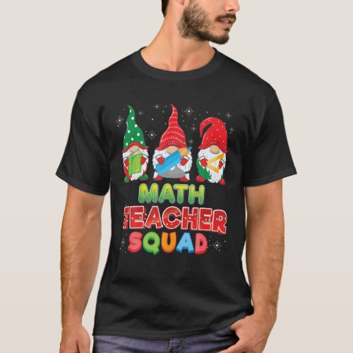 Math Teacher Squad Christmas Gnomes Gnome Sweater