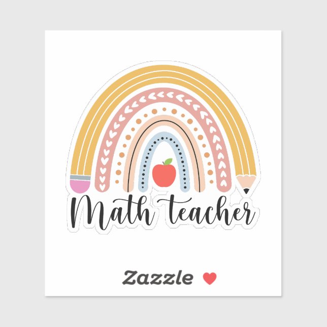 Math teacher sticker (Sheet)