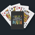Math Teacher Struggle With Math Poker Cards<br><div class="desc">Math Teacher Struggle With Math</div>
