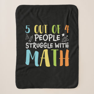 Math Teacher Struggle With Math Sherpa Blanket