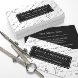 Math Teacher Stylish Mathematics Formulas Pattern Business Card<br><div class="desc">This "Math Teacher Mathematics Formula Chalkboard Business Card" is not just for educators - it's also perfect for math enthusiasts and professionals in the field. With a chalkboard design featuring prominently displayed mathematical formulas, this business card exudes a love for all things math. The sleek lines and professional look make...</div>