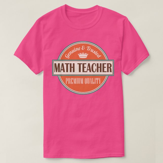 Math Teacher T-Shirt (Design Front)