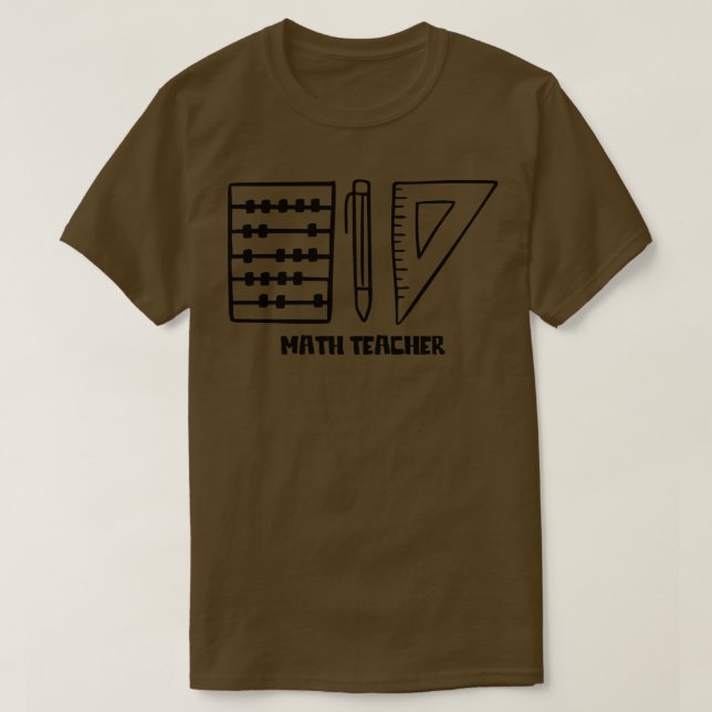 Math Teacher T-Shirt (Design Front)