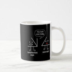 Math Teacher Tee - Complimentary Acute Angle  Coffee Mug