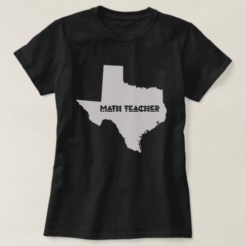 Math Teacher Texans T_Shirt