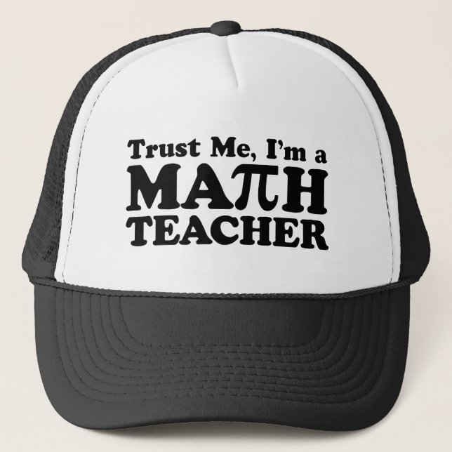 Math Teacher Trucker Hat (Front)