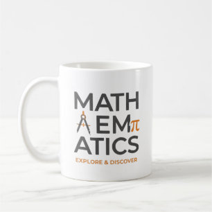 Math Teacher Typography Design Coffee Mug