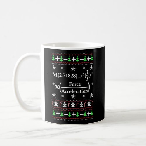 Math Teacher Ugly Sweater Christmas Party T_Shirt Coffee Mug