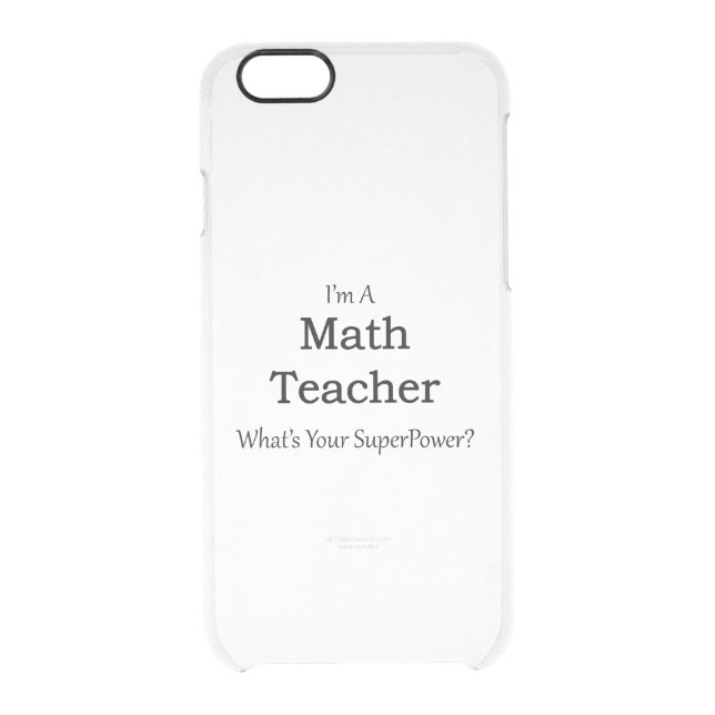Math Teacher Uncommon iPhone Case (Back)