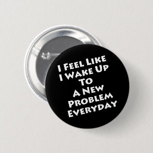 Math Teacher - Wake Up to New Problem Everyday Button