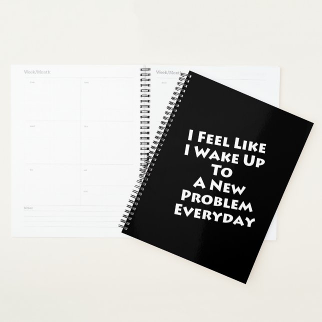 Math Teacher - Wake Up to New Problem Everyday Planner (Display)