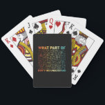 Math Teacher What Part Of Math Poker Cards<br><div class="desc">Math Teacher What Part Of Math</div>