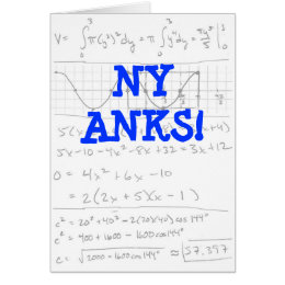 Thank You Math Teacher Cards - Greeting &amp; Photo Cards | Zazzle
