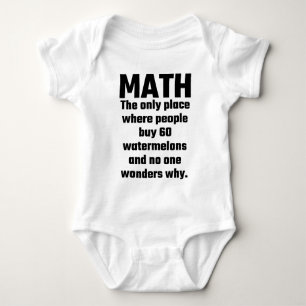Math The Only Place Where People Buy 60 Watermelon Baby Bodysuit
