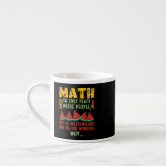 Math Lesson Design Custom Espresso Cup