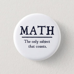Math & Science Geek 1.25" Pinback Button BADGE SET Novelty Pins Nerdy Geeky Gift 