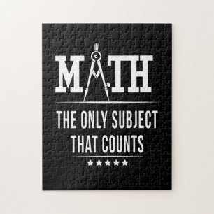Math The Only Subject That Counts Jigsaw Puzzle
