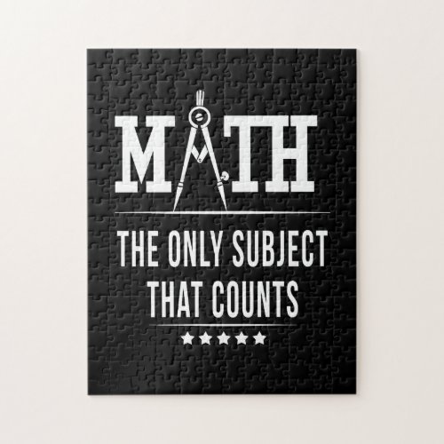 Math The Only Subject That Counts Jigsaw Puzzle