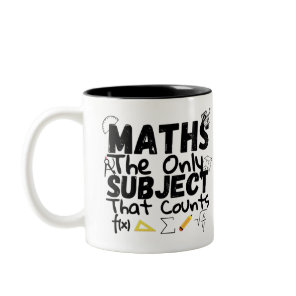 Math The Only Subject That Counts Two-Tone Coffee  Mug