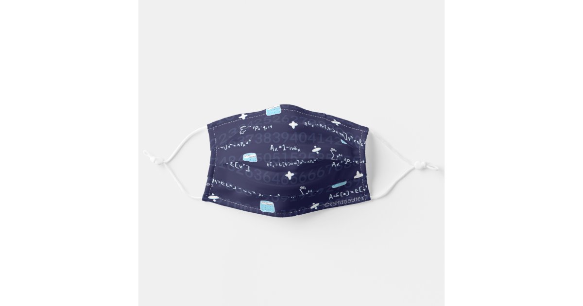 Math themed face mask Zazzle