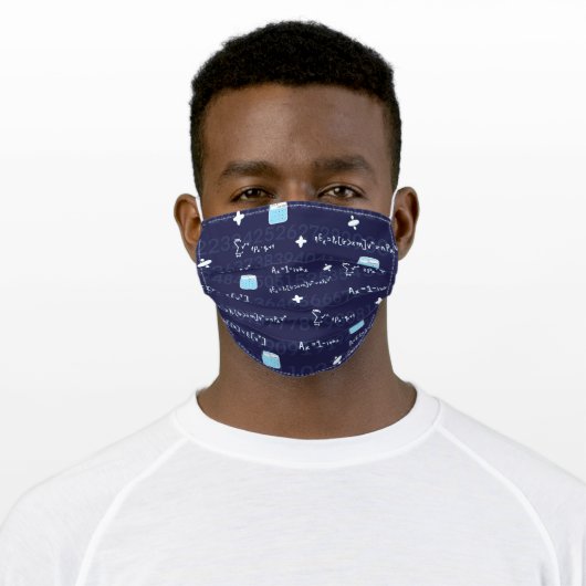 Math themed face mask (Worn)