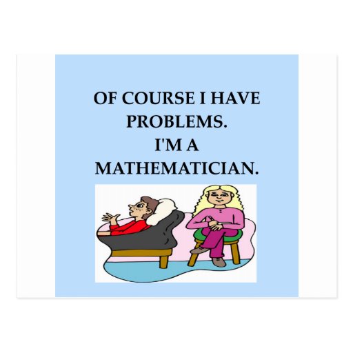 math therapy postcard | Zazzle