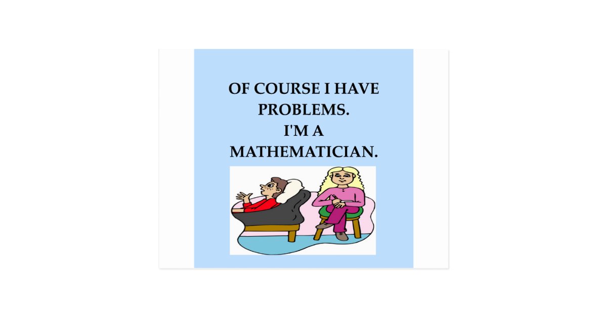 math therapy postcard | Zazzle