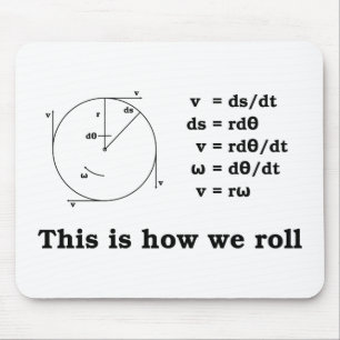 Math! This is how we roll Mouse Pad