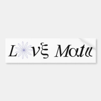 Math Tribute Bumper Sticker