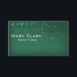 Math Tutor Business Card<br><div class="desc">This card is designed for a math tutor.</div>