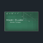Math Tutor Business Card<br><div class="desc">This card is designed for a math tutor.</div>