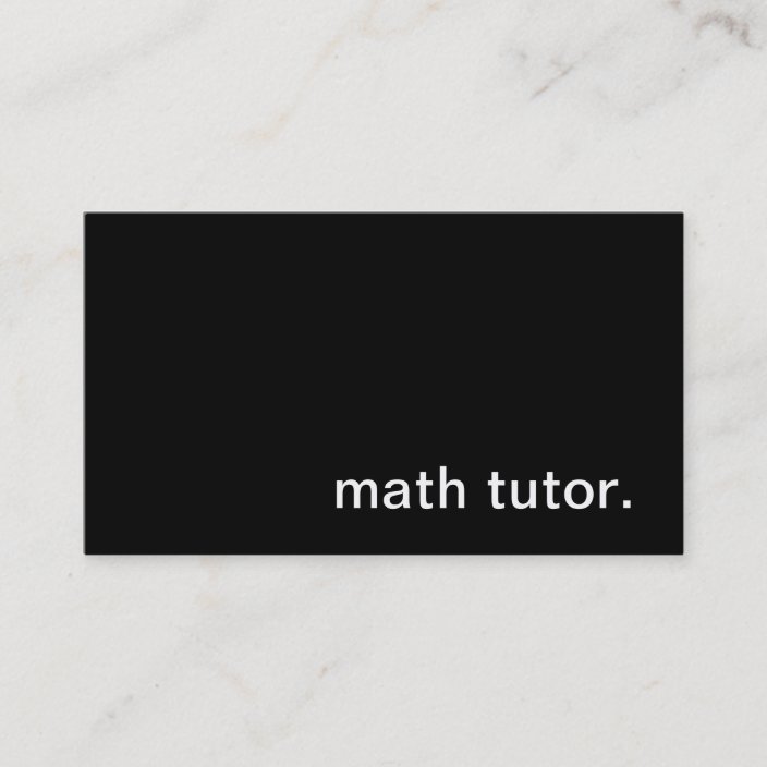 Math Tutor Business Card | Zazzle.com