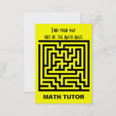 Math Tutor Business Card (Front/Back)