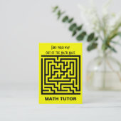 Math Tutor Business Card (Standing Front)